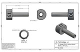 13 Gauge EZ-FLO Surface Mount Needle, .350 Long