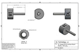 18 Gauge EZ-FLO Surface Mount Needle, .250 Long