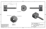 23 Gauge EZ-FLO Surface Mount Needle, .350 Long