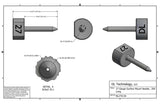 27 Gauge EZ-FLO Surface Mount Needle, .350 Long