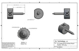 30 Gauge EZ-FLO Surface Mount Needle, .250 Long