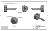 30 Gauge EZ-FLO Surface Mount Needle, .350 Long