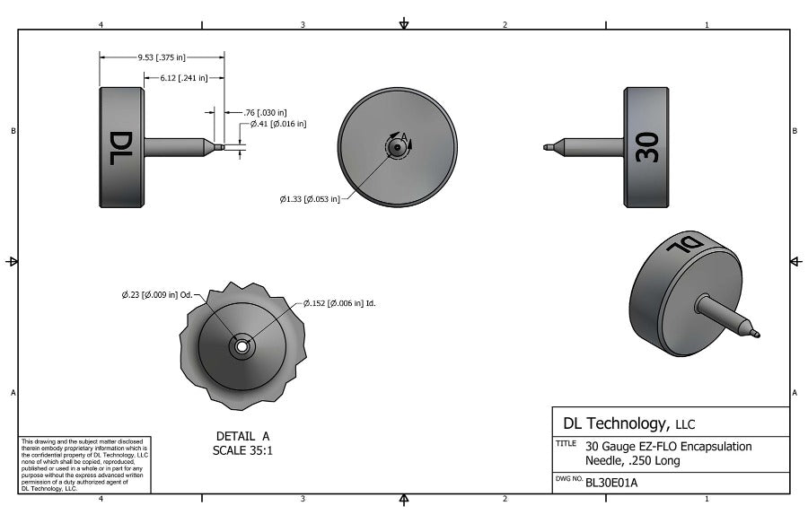 EZ-FLO Encapsulation Needle | DL Technology – DL Technology, LLC