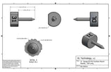 31 Gauge EZ-FLO Surface Mount Needle, .250 Long