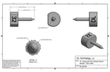32 Gauge EZ-FLO Surface Mount Needle, .250 Long